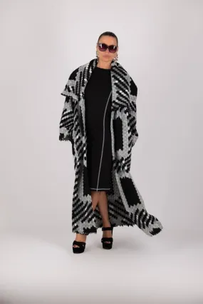 Winter Houndstooth Coat Ofelia SALE