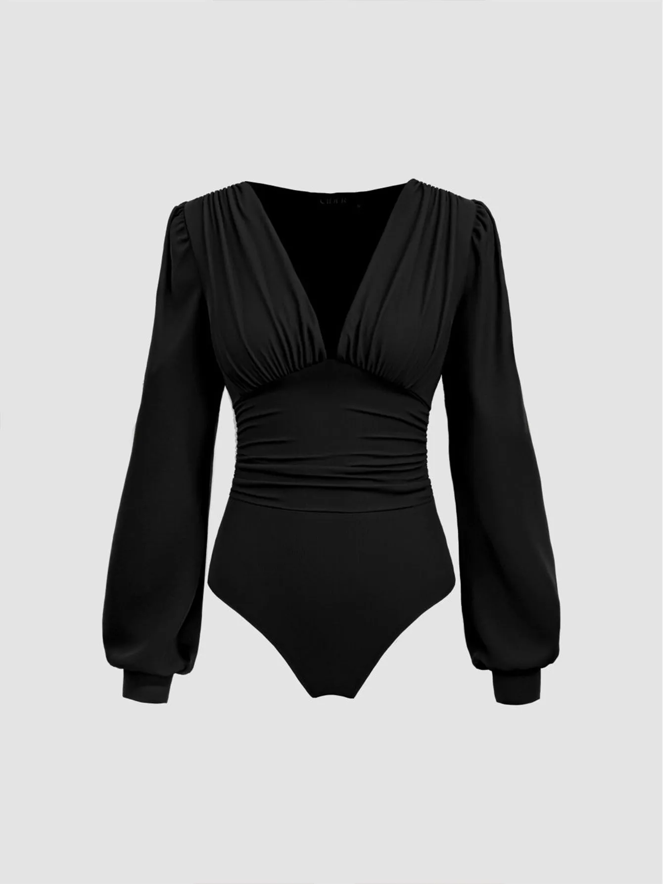 Women Sexy Slim Fit Long Sleeve V Neck Bodysuit