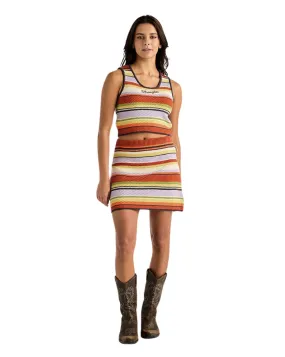 Womens Flat Knit Mini Skirt