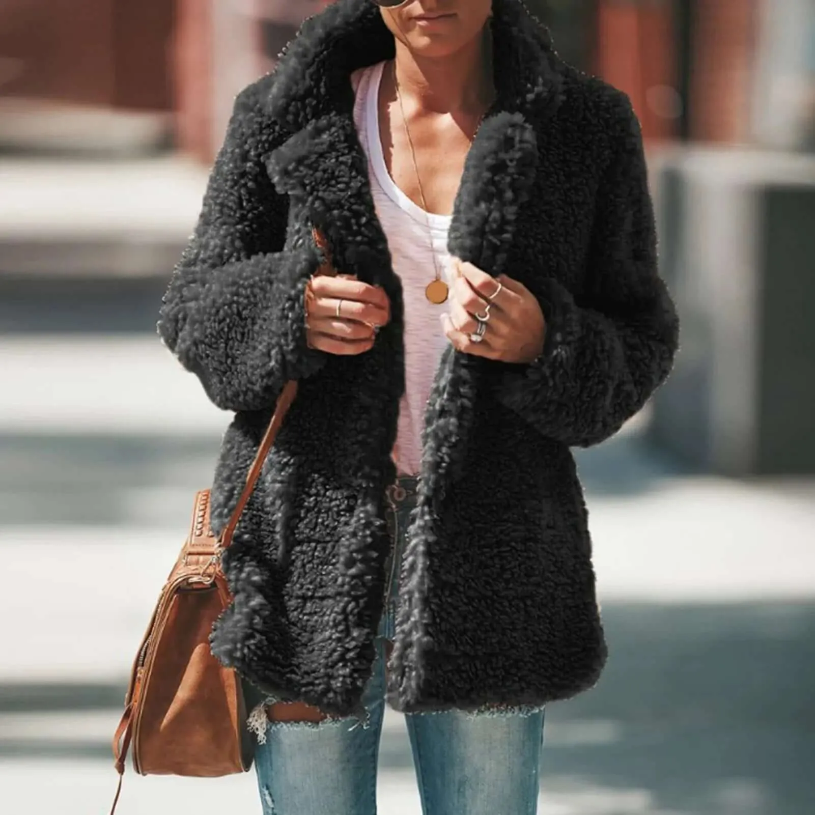 Women's Plush Teddy Fleece Coat