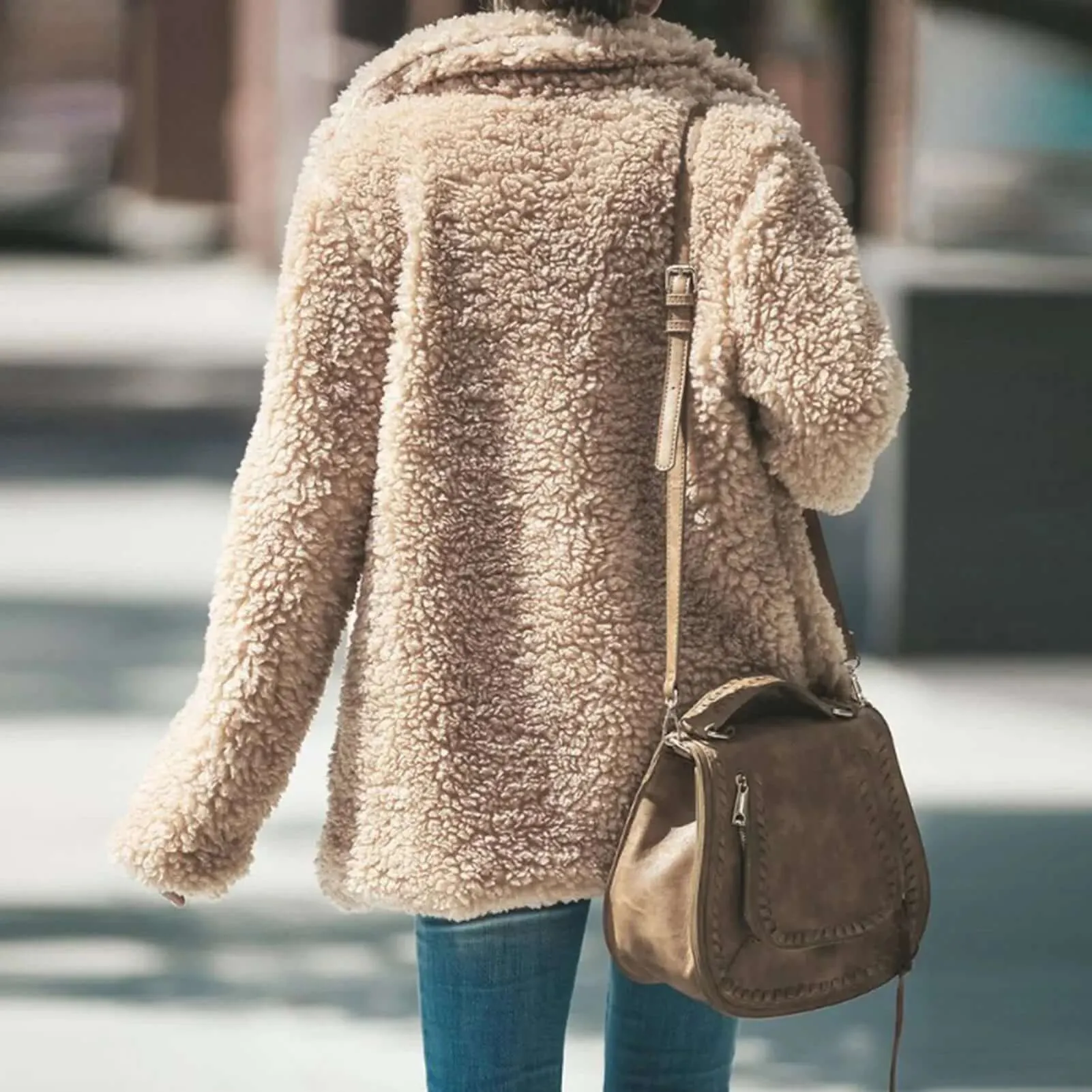 Women's Plush Teddy Fleece Coat