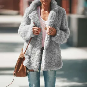 Women's Plush Teddy Fleece Coat