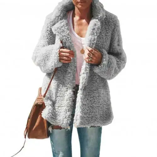 Women's Plush Teddy Fleece Coat