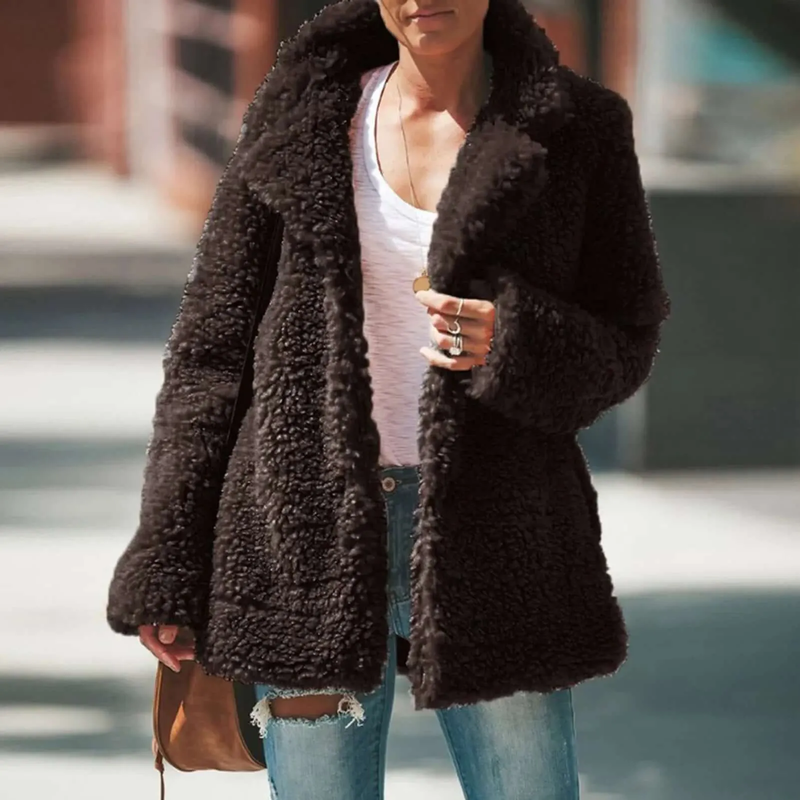 Women's Plush Teddy Fleece Coat