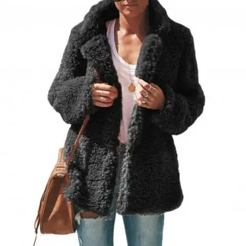 Women's Plush Teddy Fleece Coat