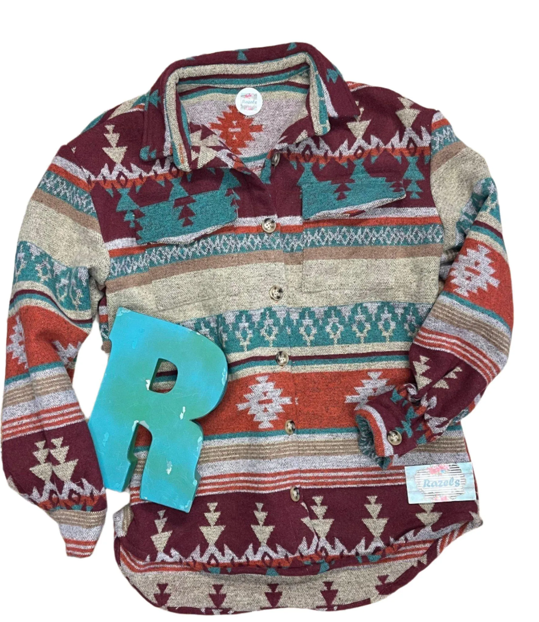 Women's size XL JACKET, Boho Shacket