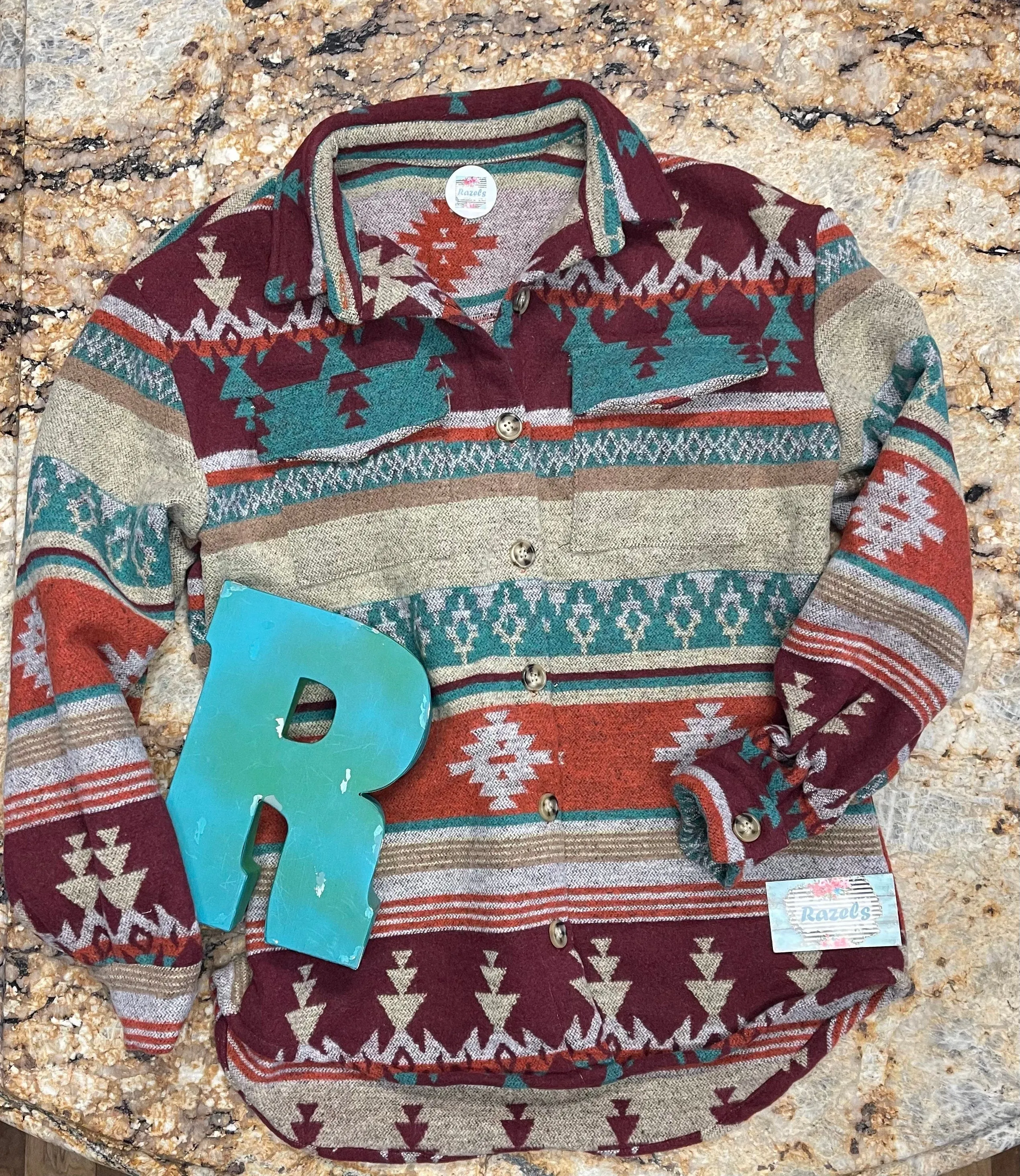 Women's size XL JACKET, Boho Shacket