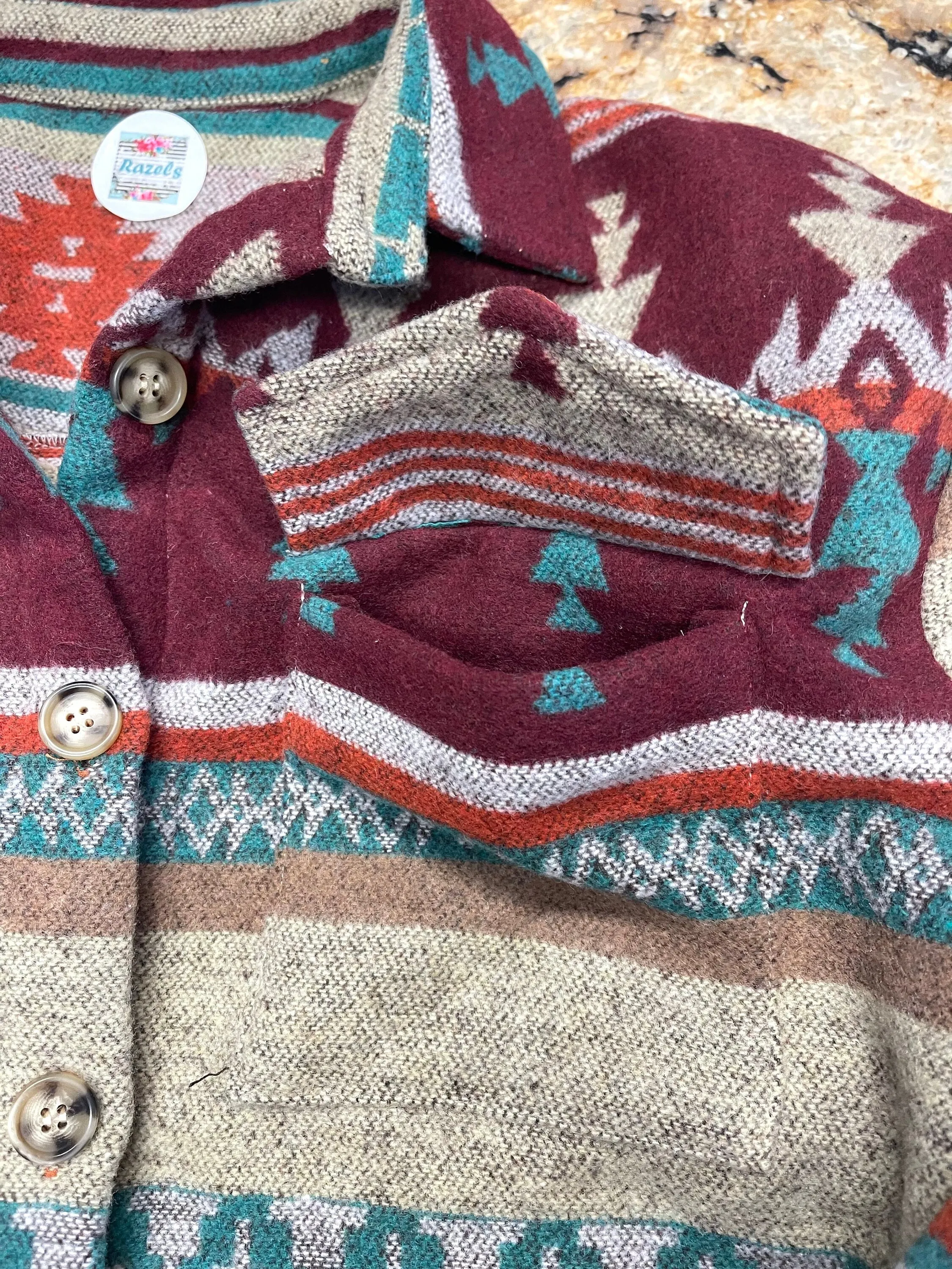 Women's size XL JACKET, Boho Shacket