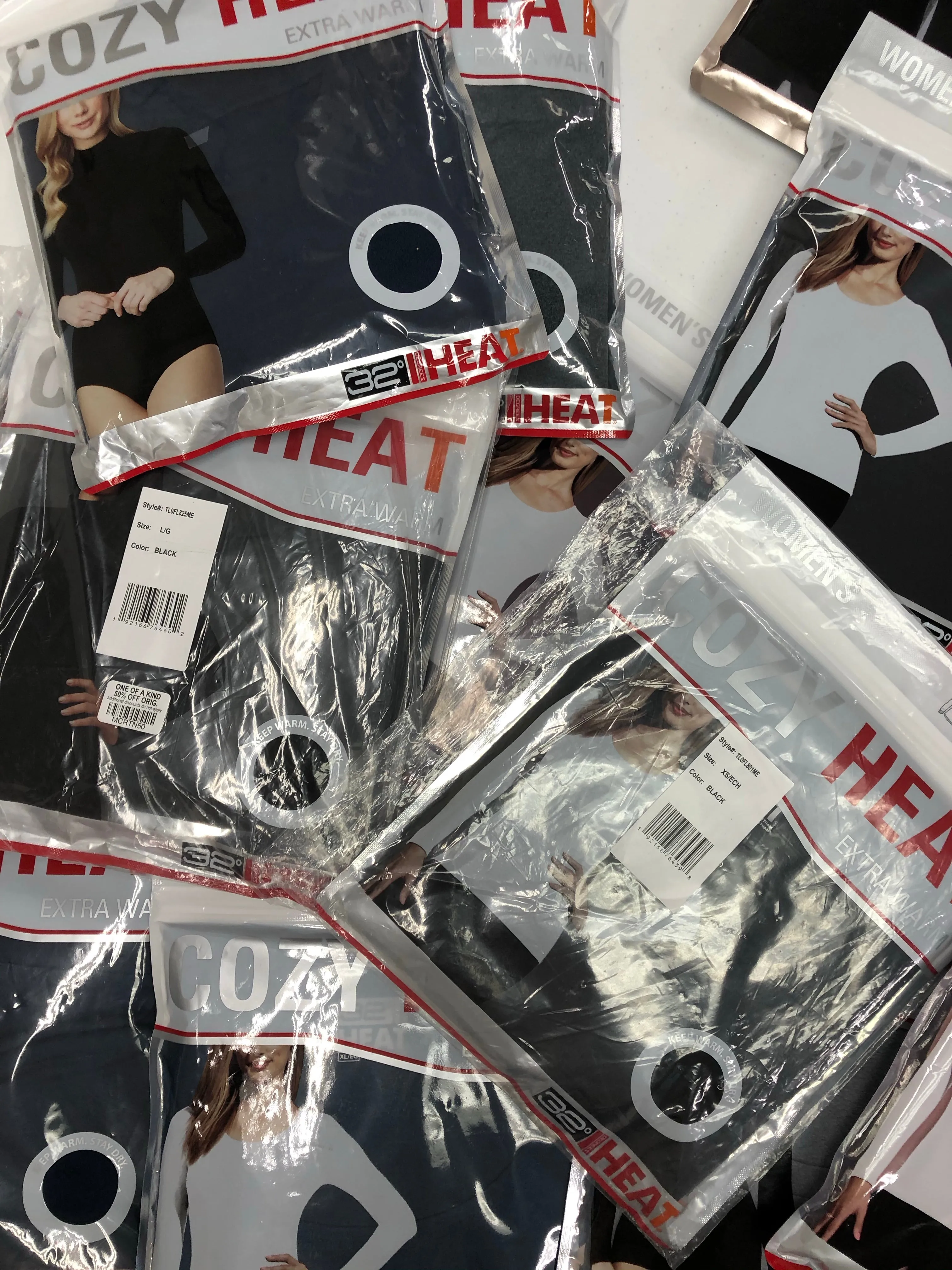 Women's Thermal Clothing Wholesale Lot, 32 DEGREES, 24 items, Shelf Pulls, MSRP $530